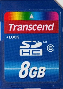 Transcend SDHC Class 6 8GB